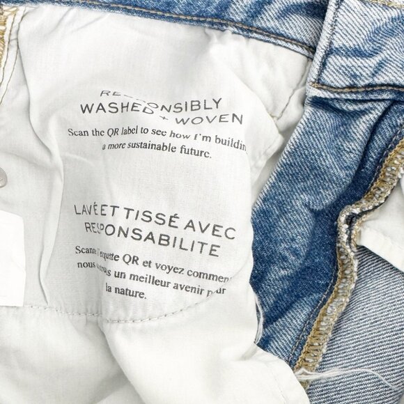 NWT Frame Atelier Shredded High 'n Tight Straight Leg Jeans In Utopia Shred - Picture 10 of 11